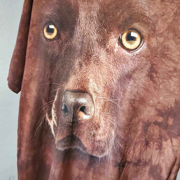 The Mountain Chocolate Lab Face Classic Cotton T-Shirt - Picture 4 of 6